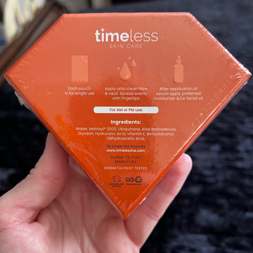Timeless Skin Care Single Use Pouches